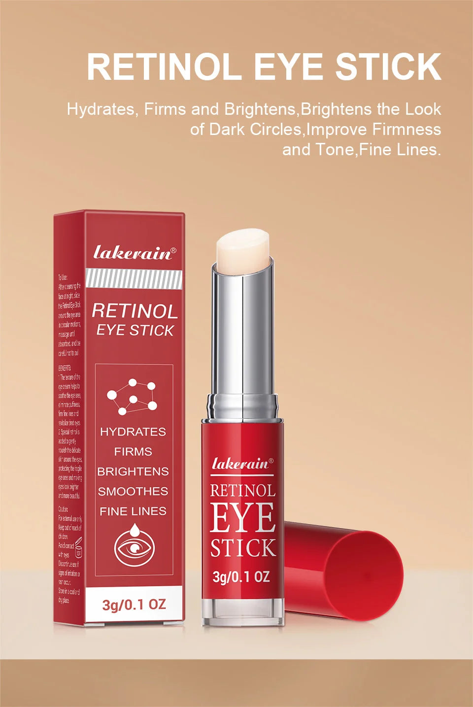 Stick de Ojos Lakerain con Retinol