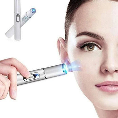 Bolígrafo LED Antiacné de Luz Azul – Terapia Facial para Acné, Cicatrices y Arrugas