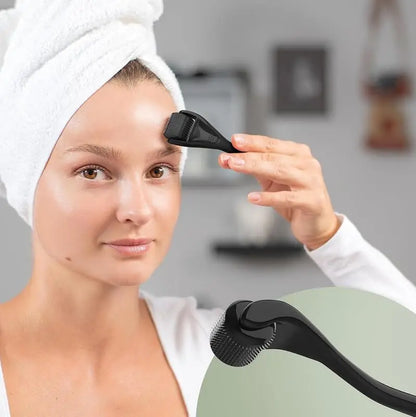 Derma Roller 540 Agujas — Microagujas para Rostro, Barba y Cuerpo