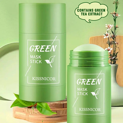 Mascarilla Limpiadora de Té Verde en Stick — Poros, Puntos Negros y Luminosidad 40g